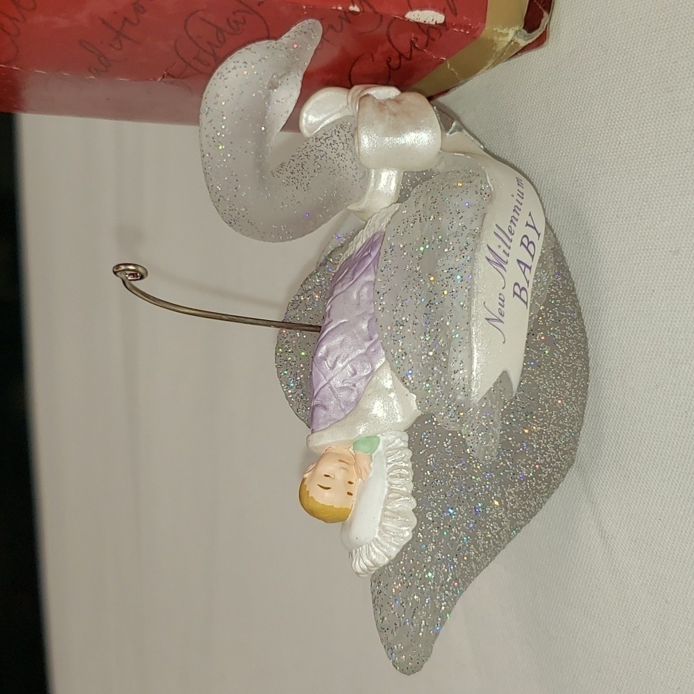 Vintage Hallmark New Millennium baby Christmas ornament in box - Picture 2 of 6